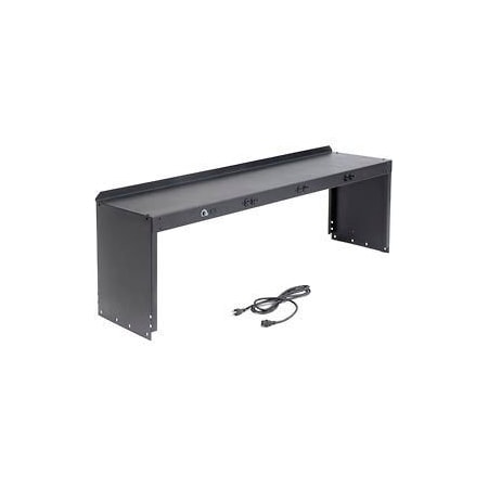 Steel Power Riser, 60W X 15D, Black